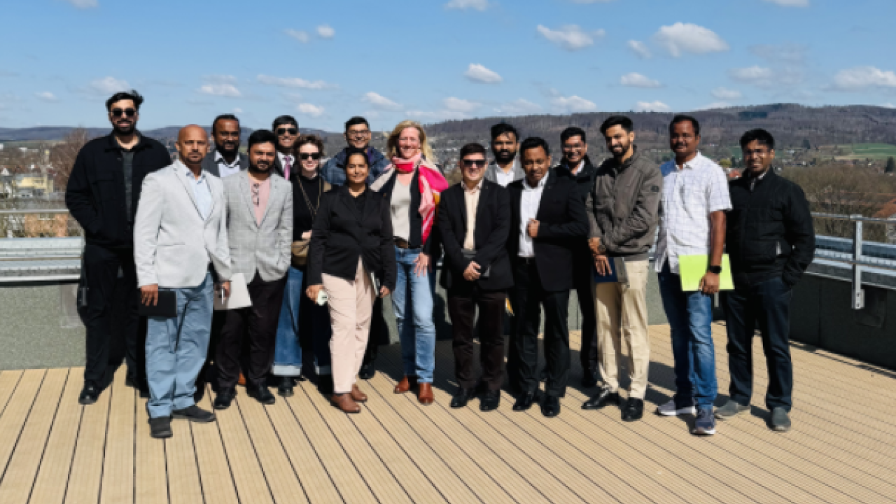 Delegation aus Indien am 1.4.25 zu Gast auf dem Innovation Campus Lemgo