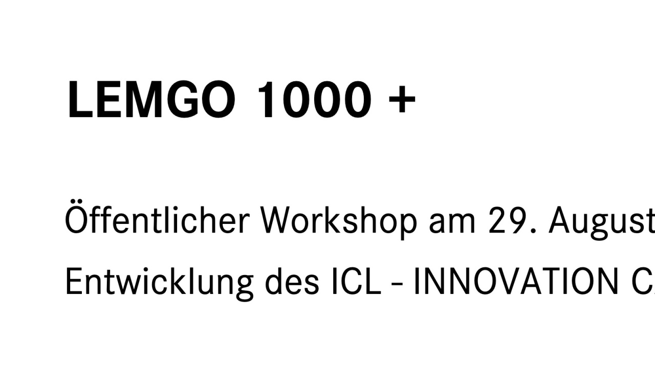 Dokumentation Workshop LEMGO100+ online verfügbar