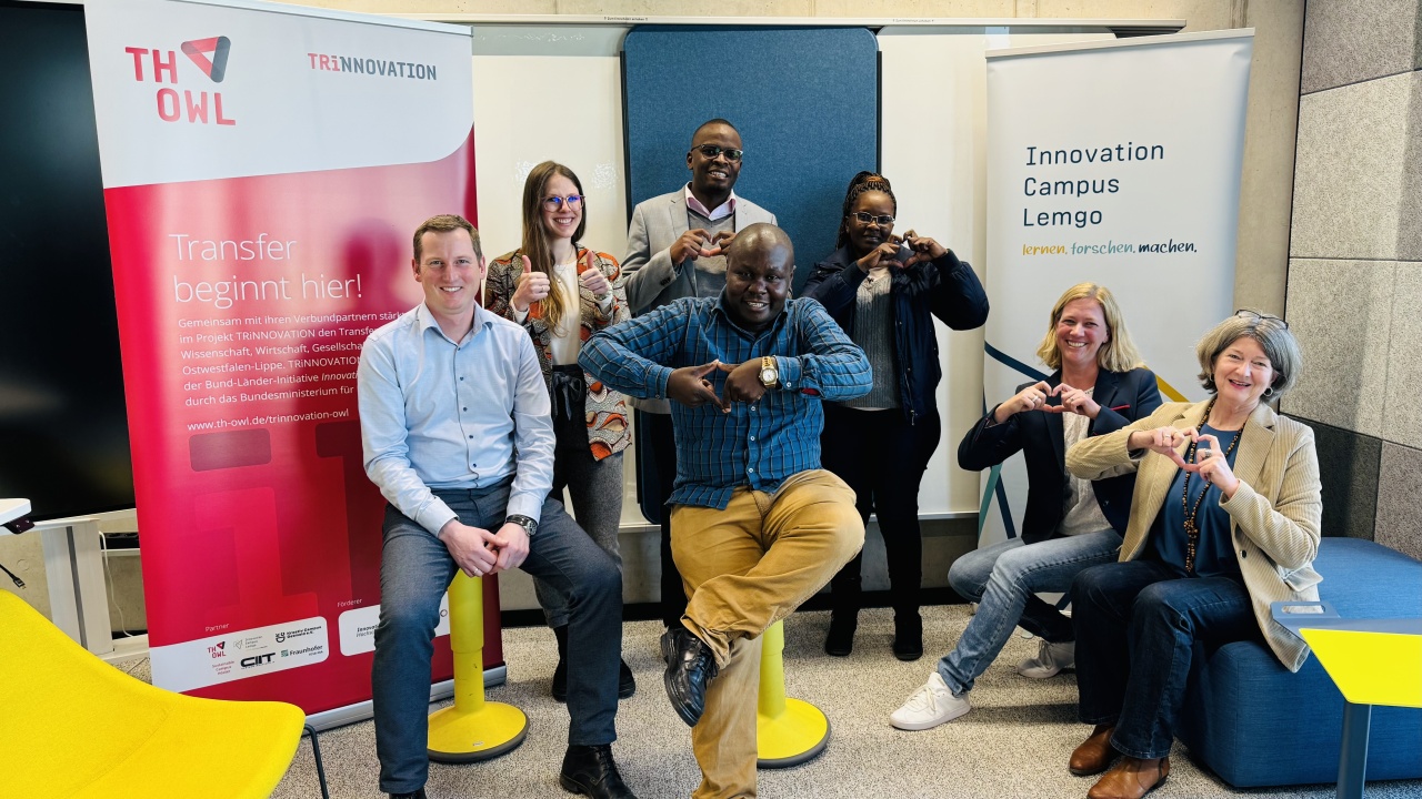 Delegation der United States International University Africa (USIU) zu Gast auf dem Innovation Campus Lemgo
