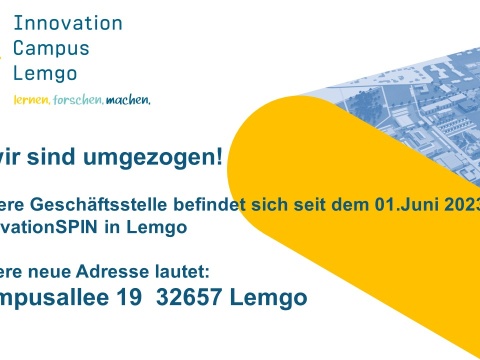 Geschäftsstelle des Innovation Campus Lemgo e.V. ist umgezogen!