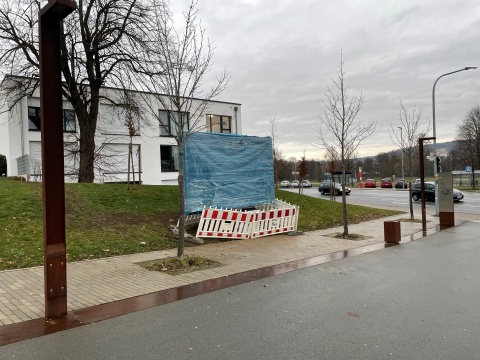 LED-Display am Bürgermeister-Wilmbusse-Platz