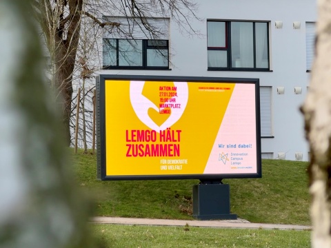 Lemgo hält zusammen! Für Demokratie und Vielfalt! Aktion am 27.01.24