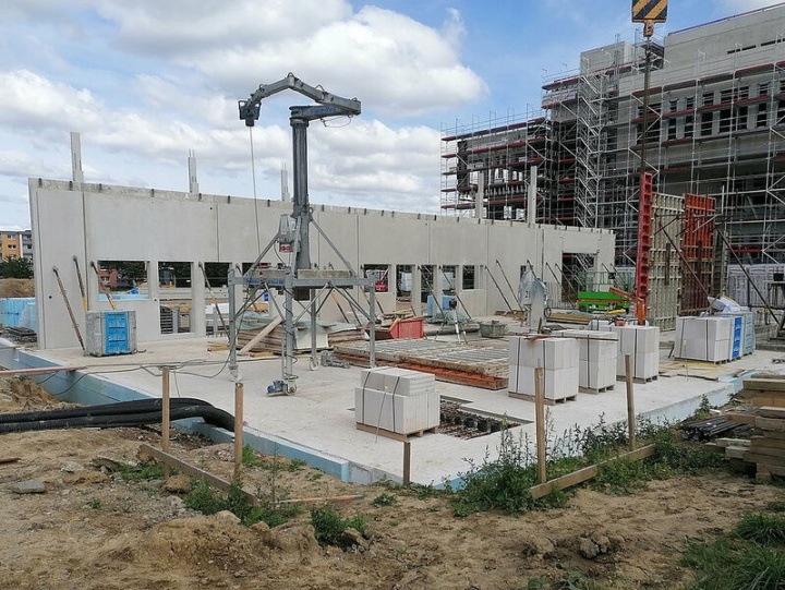 Smart FOODFACTORY erhält die ersten Wände
